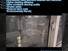 Baterias de chumbo-ácido de limpeza automática com máquina